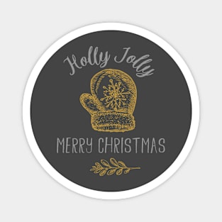 Holly Jolly Merry Christmas Magnet